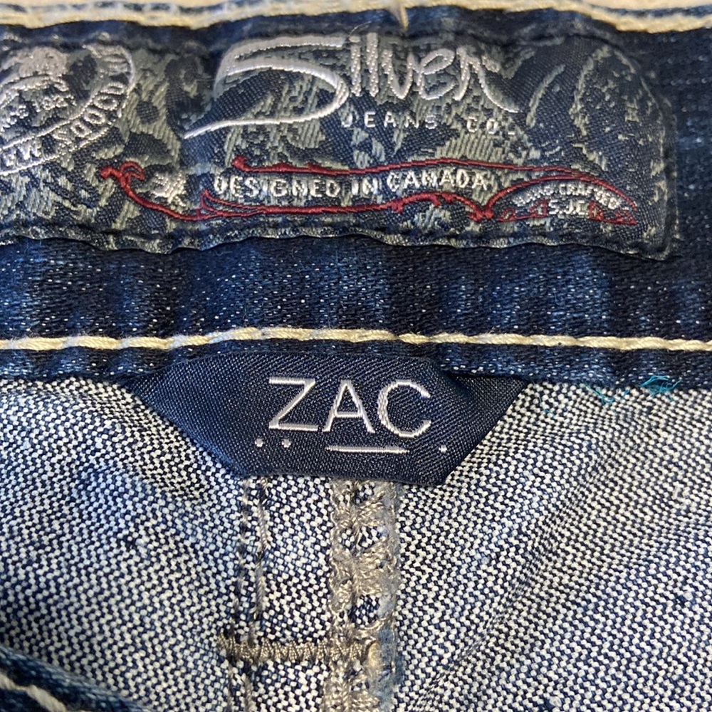 Silver Jeans - Mens - Zac Regular Boot Fit -Dark Wash - Size 31 x 30” - EUC - Picture 3 of 9